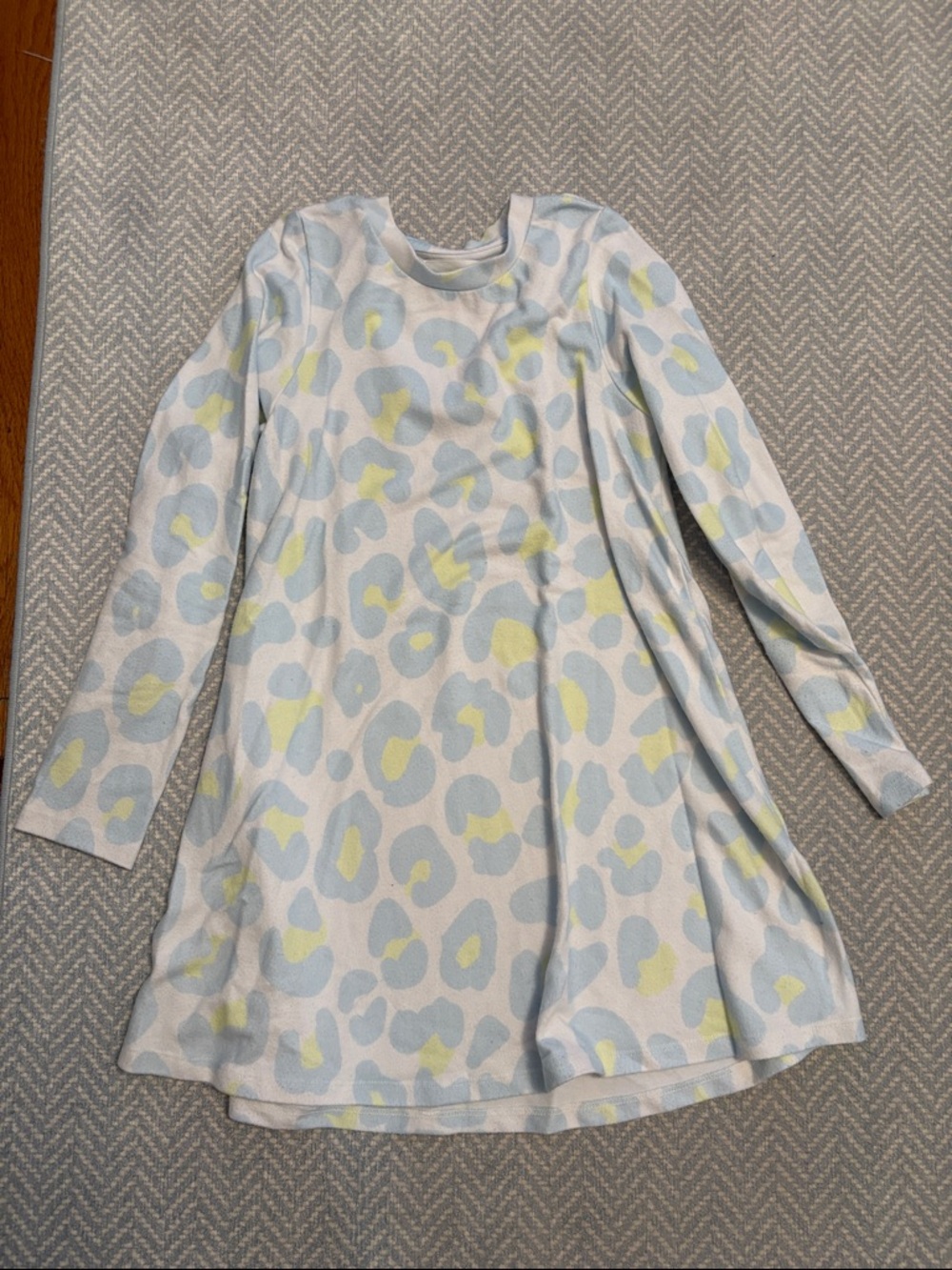 Sol Angeles Blue/Yellow Leopard Dress Like New